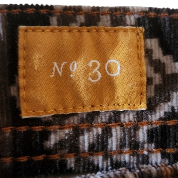 ANTHROPOLOGIE PILCRO SERIF PRINTED CORDUROY PANTS WOMEN'S SIZE 30 - Picture 7 of 9